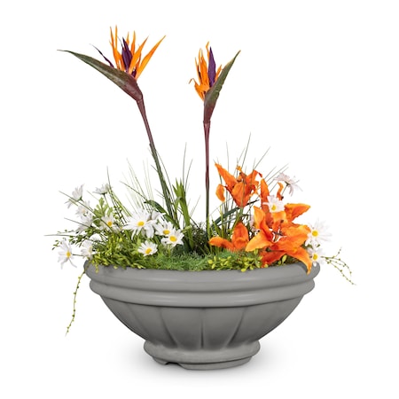 The Outdoor Plus 36 Round Roma Planter Bowl - GFRC Concrete - Natural Gray - OPT-ROMPO36-NGY